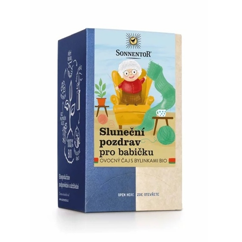 Nápoje - Čaj bylinný Slunečný pozdrav pro babičku porcovaný 18x2,5g Sonnentor