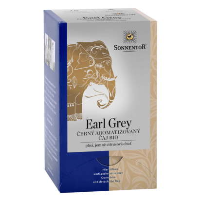 Nápoje - Čaj černý Earl Grey BIO porcovaný 27g Sonnentor