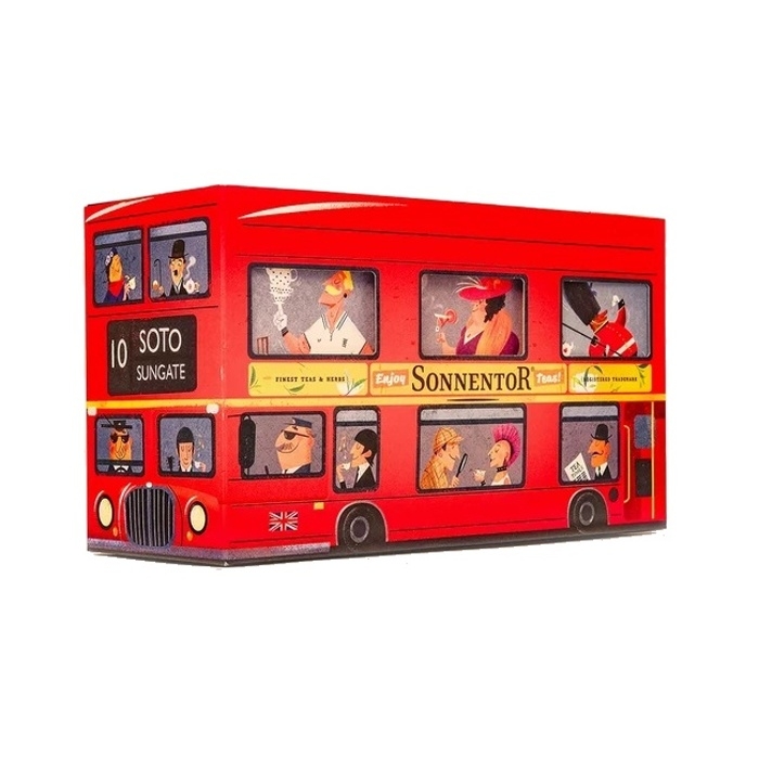 Nápoje - Čaj černý v dárkové kazetě  LONDON BUS 3ks