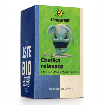 Nápoje - Čaj Chvilka relaxace - bylinný bio porcovaný  18x1g Sonnentor