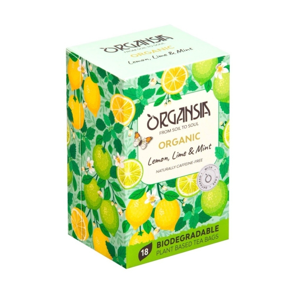 Nápoje - Čaj ORGANSIA BIO Lemon, Lime & Mint 18x1,8g