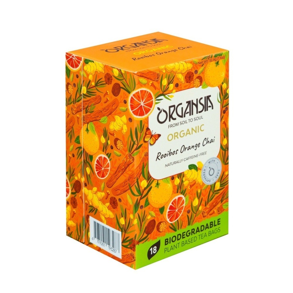 Nápoje - Čaj ORGANSIA BIO Rooibos Orange Chai 18x1,8g