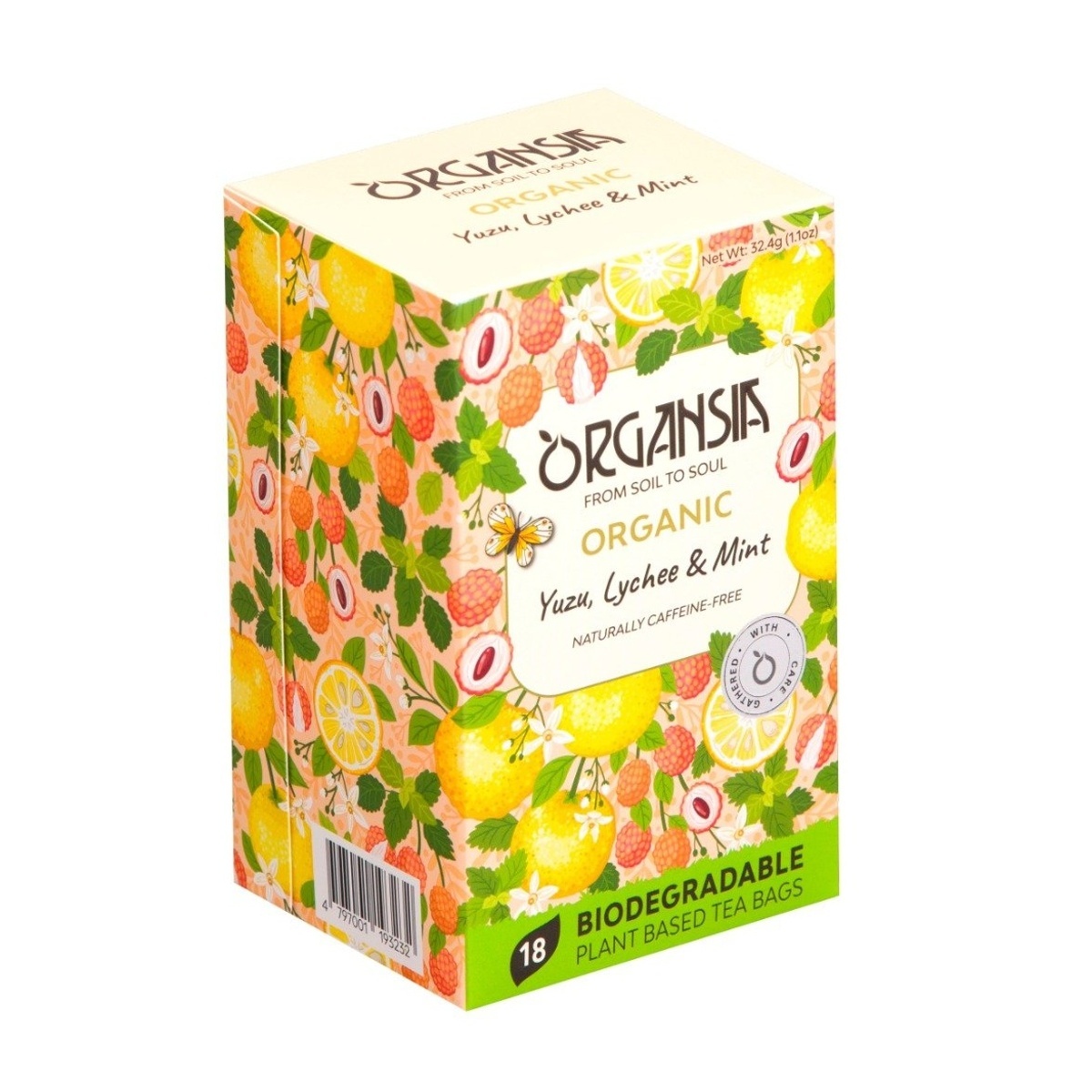 Nápoje - Čaj ORGANSIA BIO Yuzu, Lychee & Mint 18x1,8g