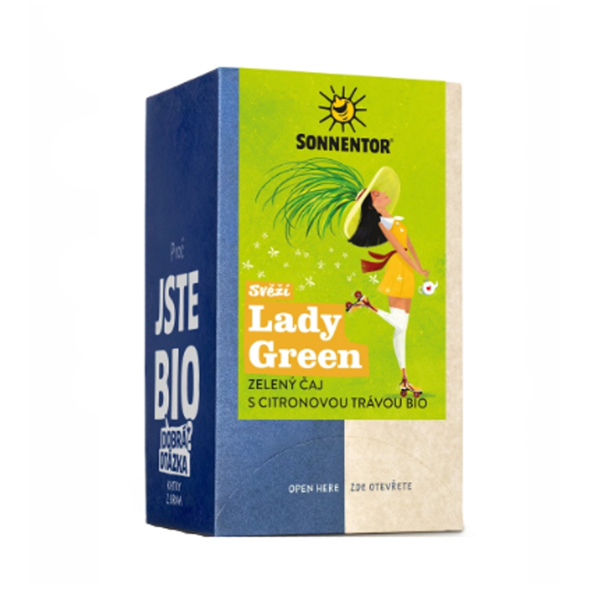 Nápoje - Čaj zelený Lady Green BIO porcovaný 18x1,2g Sonnentor