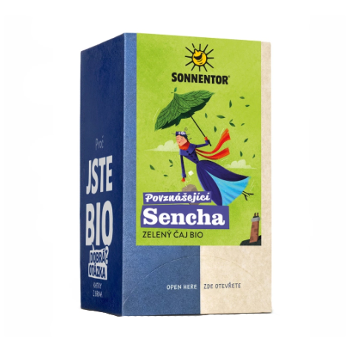 Nápoje - Čaj zelený Povznášející Sencha BIO porcovaný 18x1,2g Sonnentor