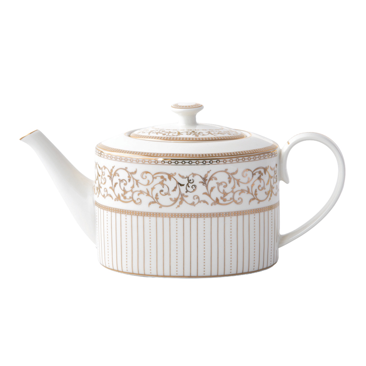 Čajové konvice - Čajová porcelánová konvice GOLDEN 1,2 litru