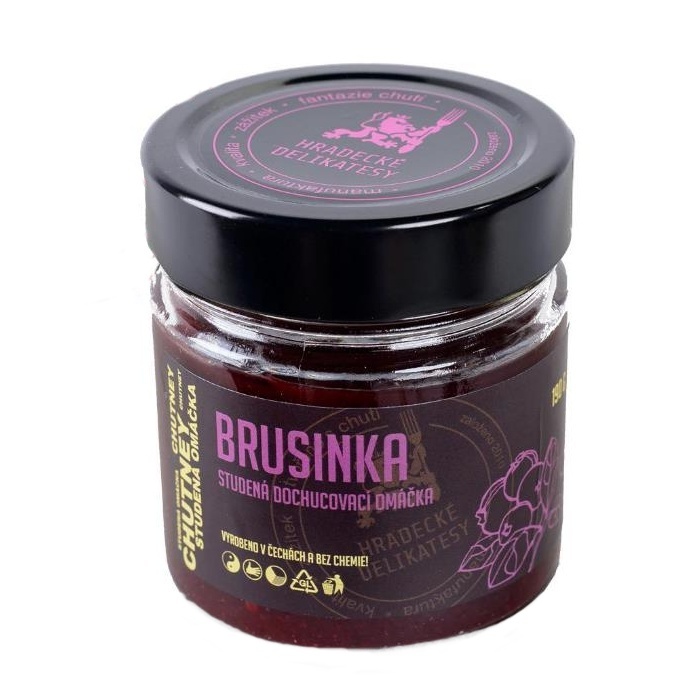 Zeleninové pochoutky - Čatní brusinkové 190g Hradecké delikatesy