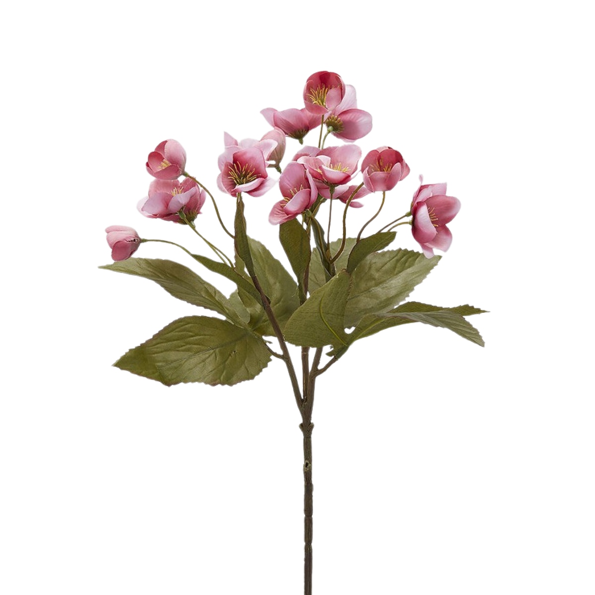 Jarní umělé květiny - Čemeřice řezaná umělá růžová 57cm