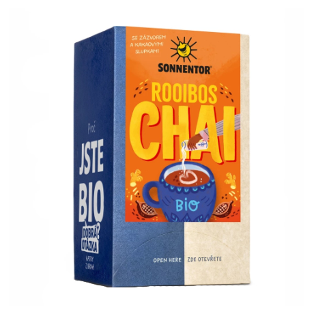 Nápoje - Chai Rooibos bylinný čaj BIO porcovaný 18x1,8g Sonnentor