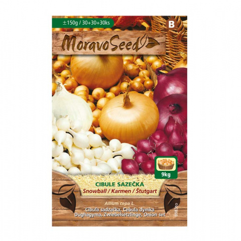 Osivo zeleniny - Cibule sazečka Snowball+Karmen+Štutgard (MS) 150g