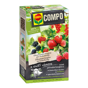 Hnojiva - COMPO BIO Hnojivo dlouhodobé bobuloviny +vlna 750g