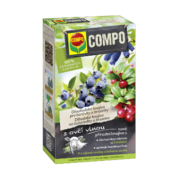 Hnojiva - COMPO BIO Hnojivo dlouhodobé borůvky + vlna 750g