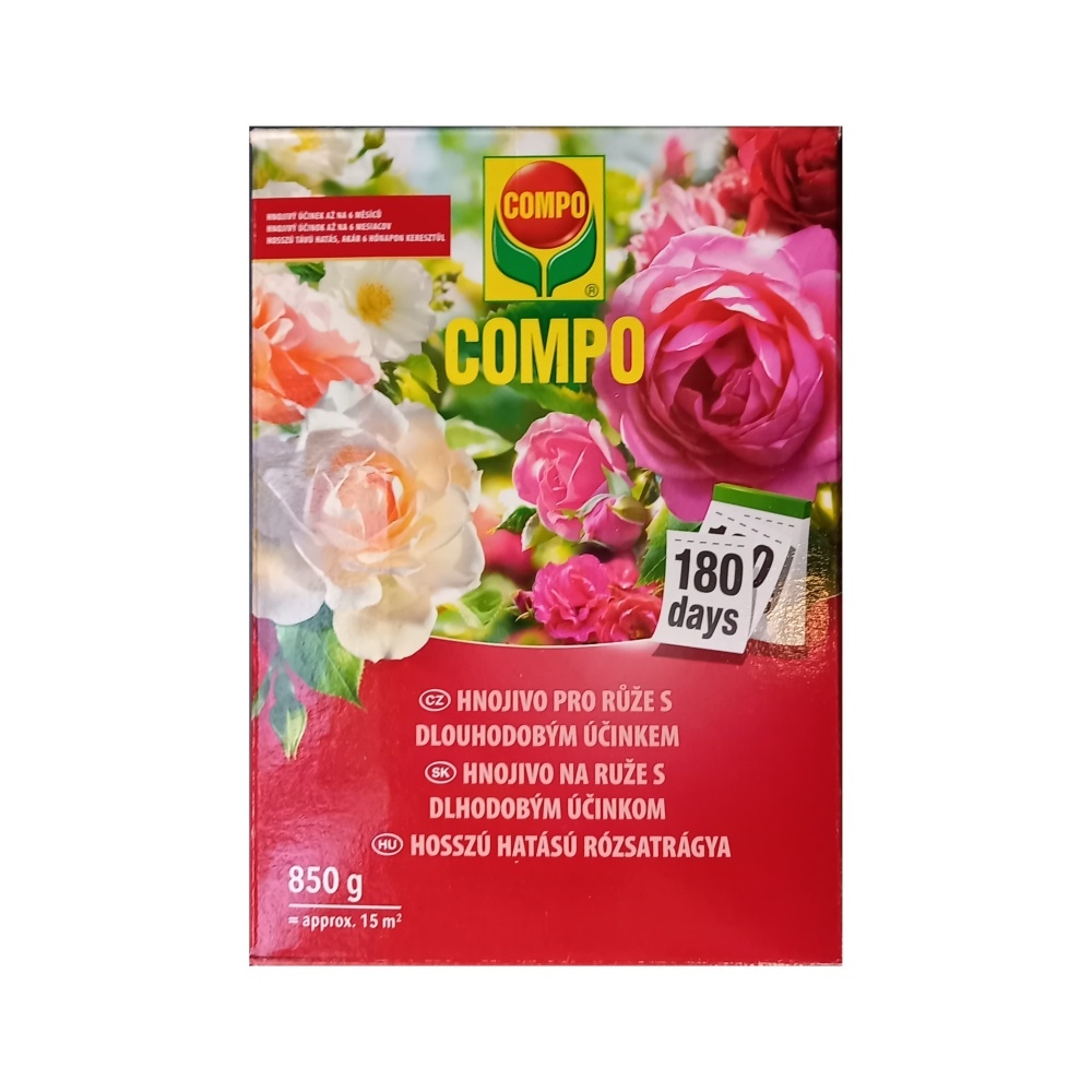 Granulovaná hnojiva - COMPO Hnojivo dlouhodobé na růže 850g