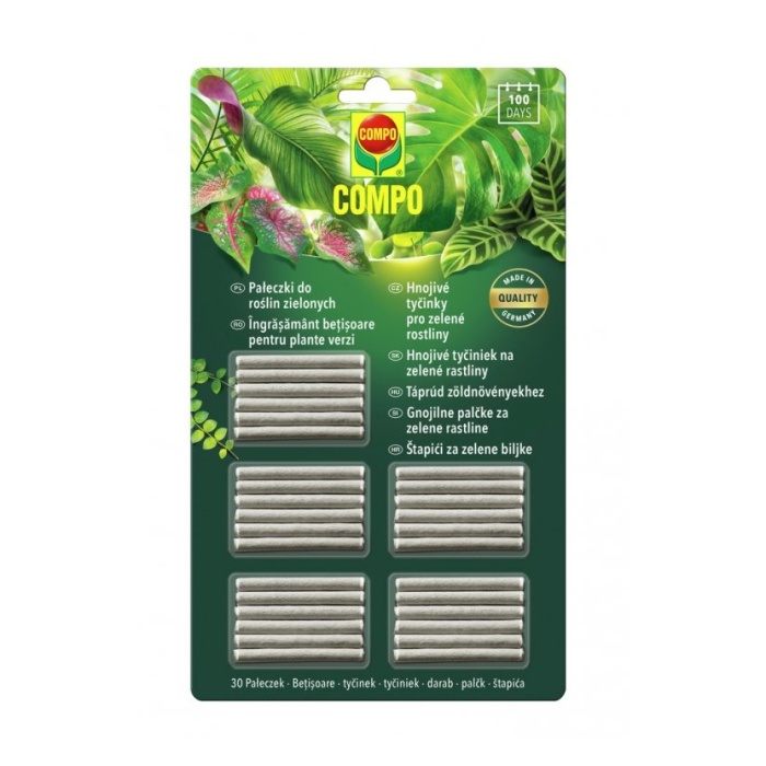 Hnojiva - COMPO Hnojivo tyčinkové pro zelené rostliny 30ks