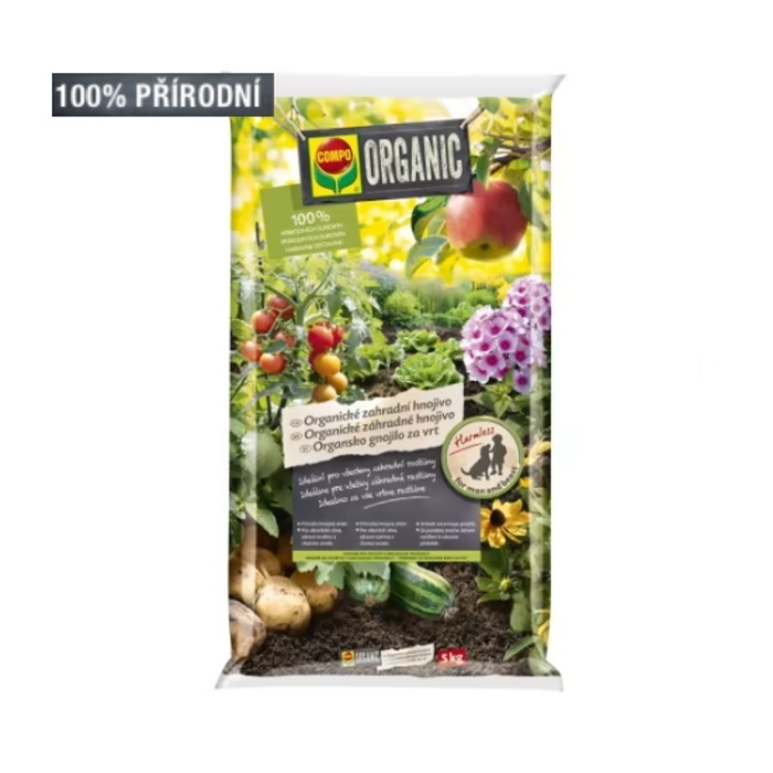 Hnojiva - COMPO ORGANIC Hnojivo zahradní 5kg