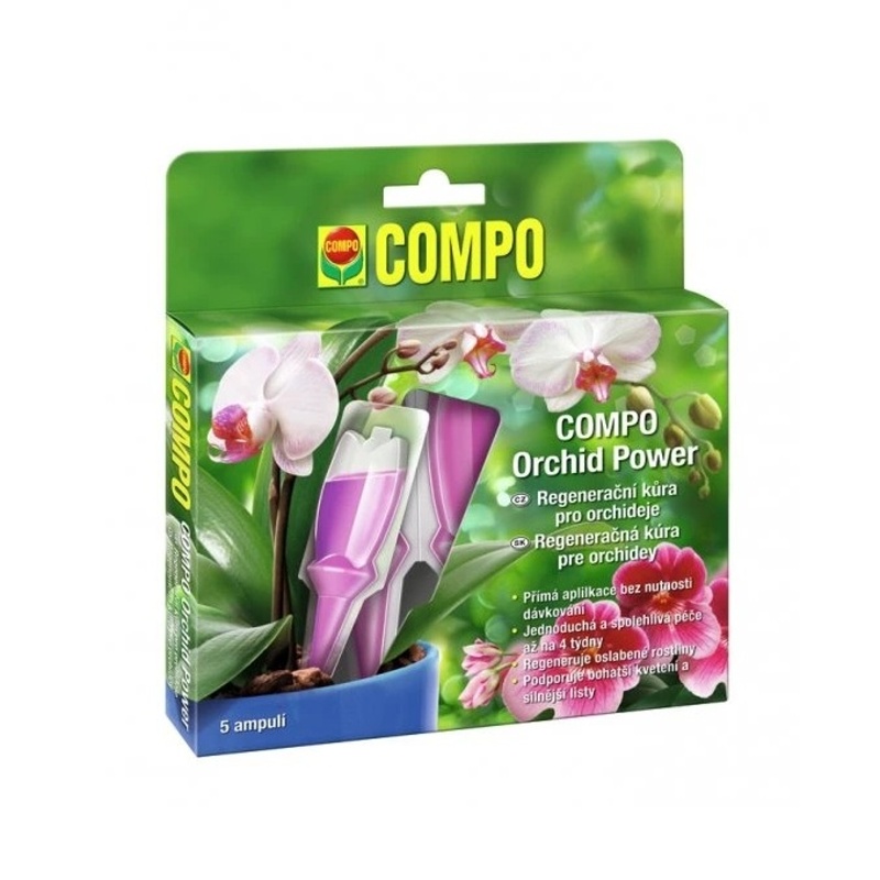 Kapalná hnojiva - COMPO Regenerační kůra Orchid Power 5ks
