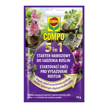 Hnojiva - COMPO Směs startovací vysazování rostlin 5in1 40g