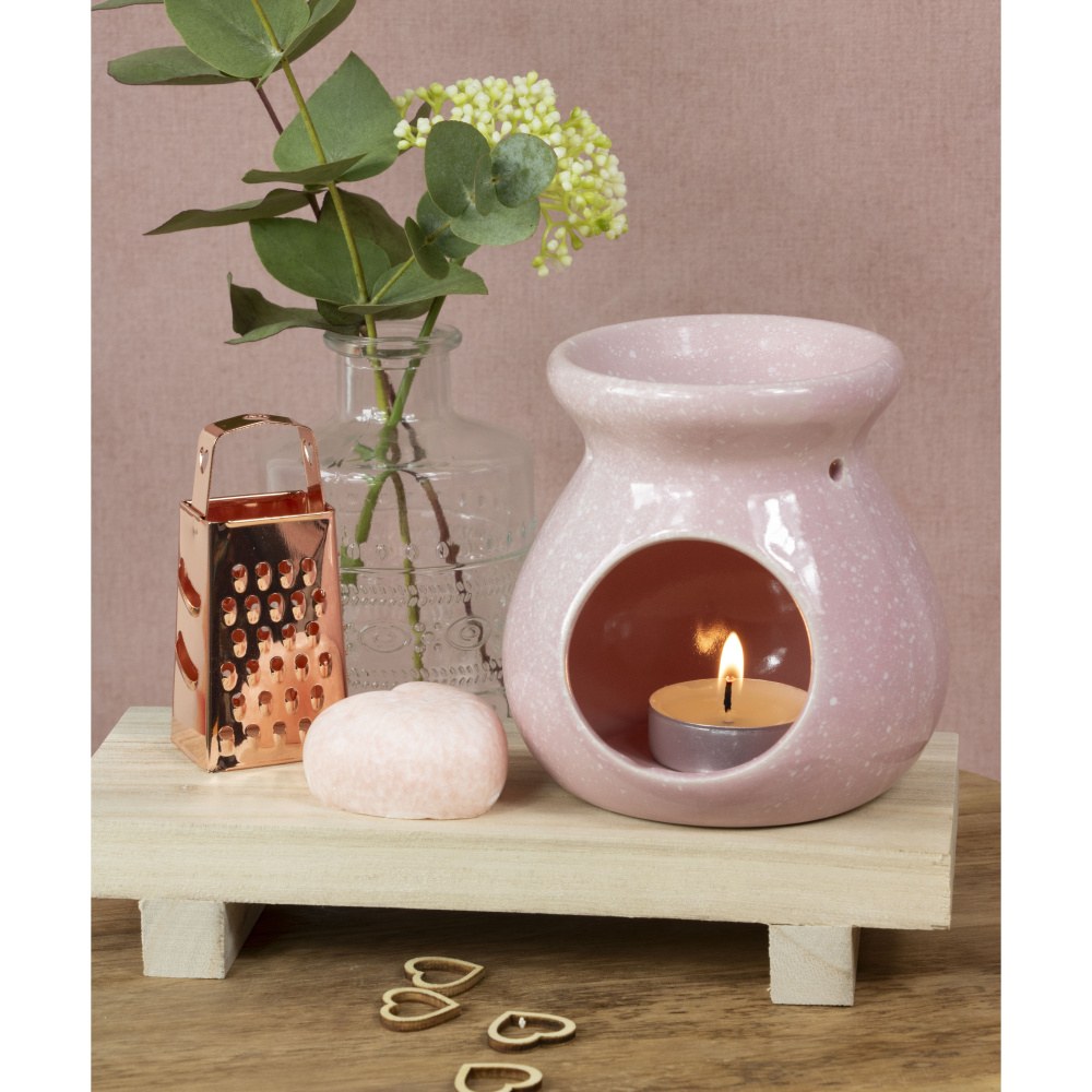 Dárková sada aromalampy VESUVIUS a příslušenství růžová 4ks-0