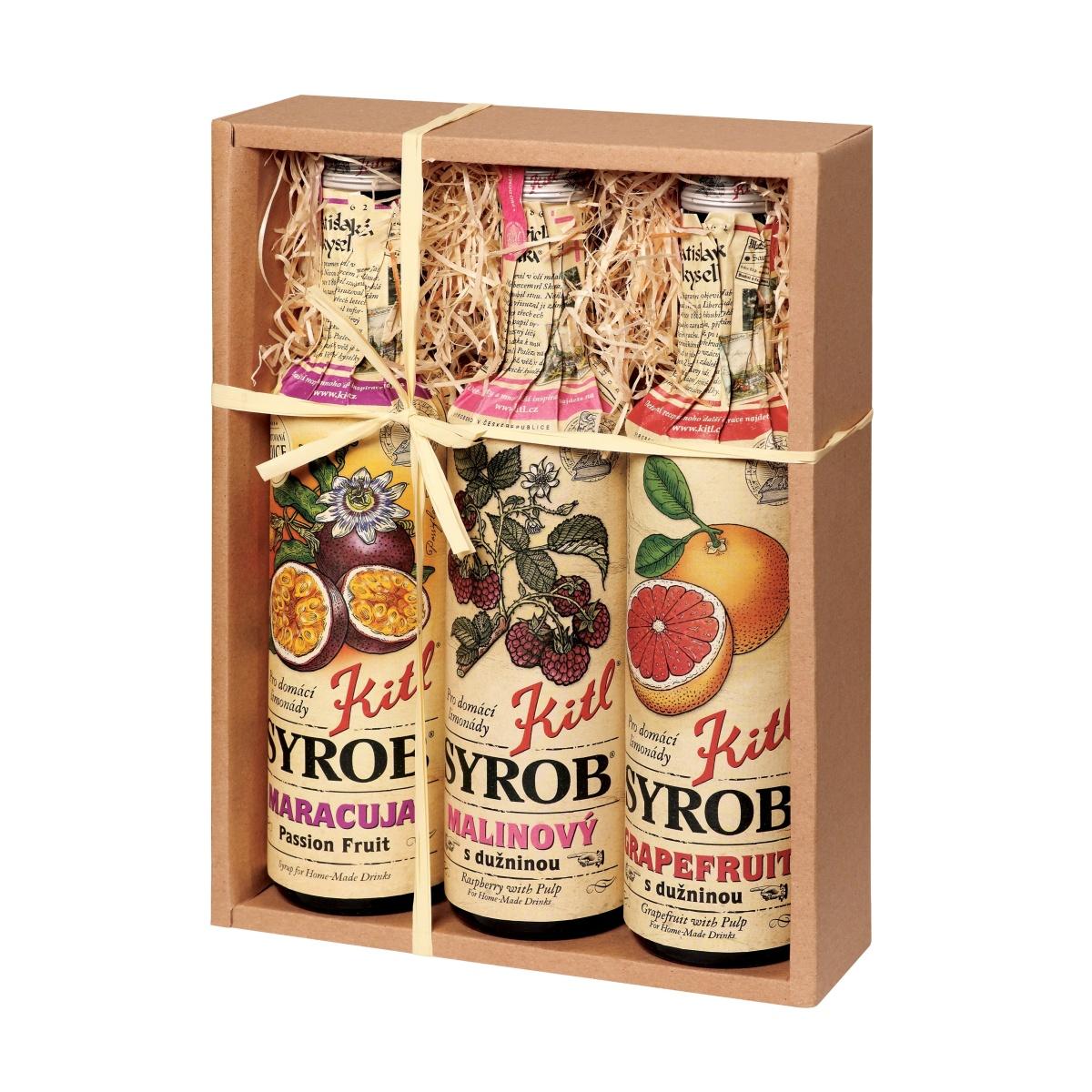 Sirupy, koncentráty, mošty - Dárková sada Kitl SYROB Hitovky 3ks