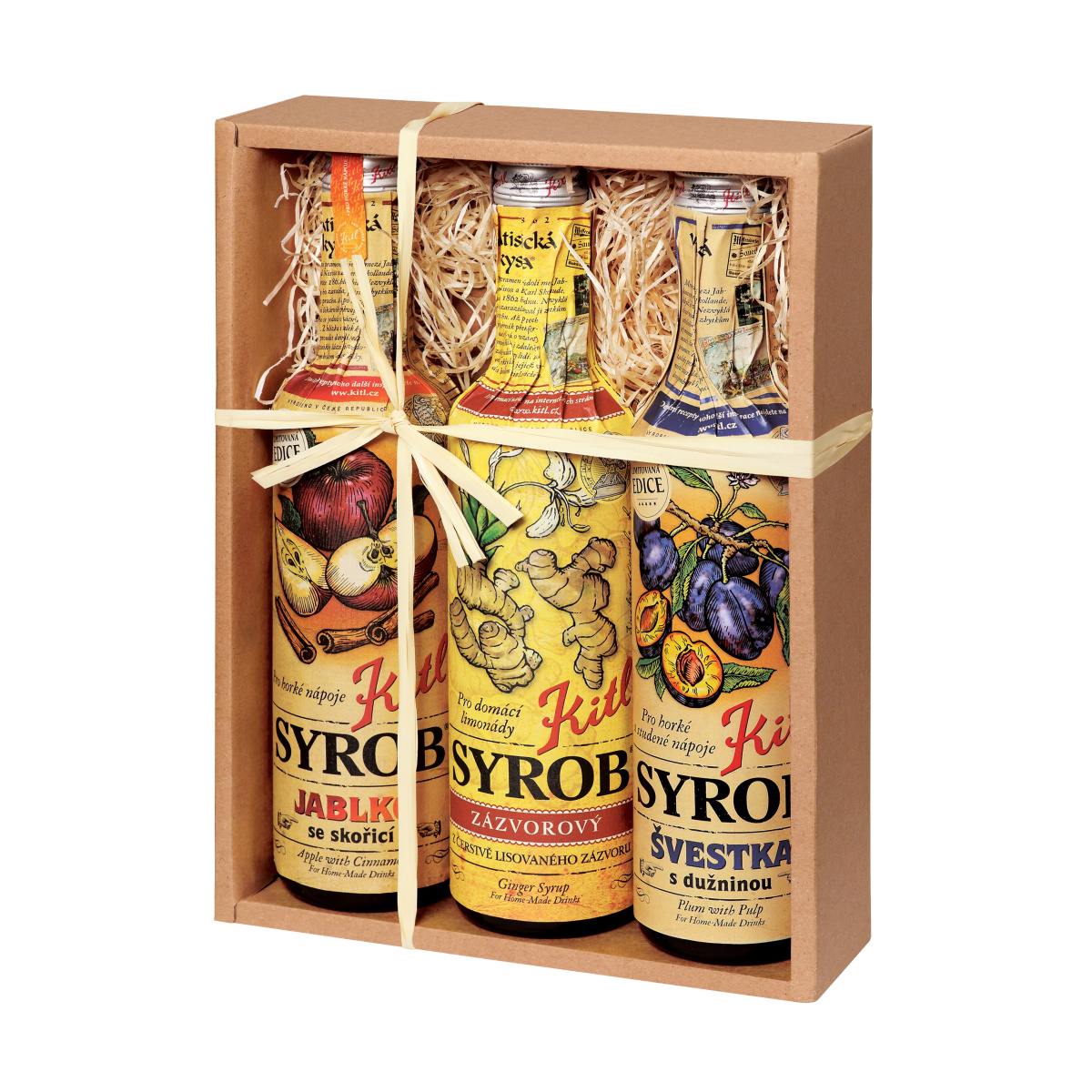 Sirupy, koncentráty, mošty - Dárková sada Kitl SYROB Horká trojka 3ks