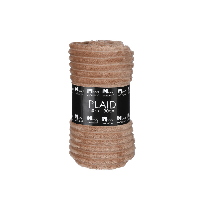 Polštáře a deky - Deka flísová LORENS sv.hnědá 180x130cm