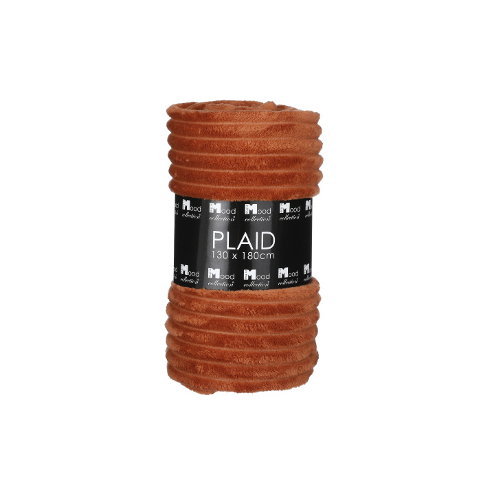 Polštáře a deky - Deka flísová LORENS terakotová 180x130cm