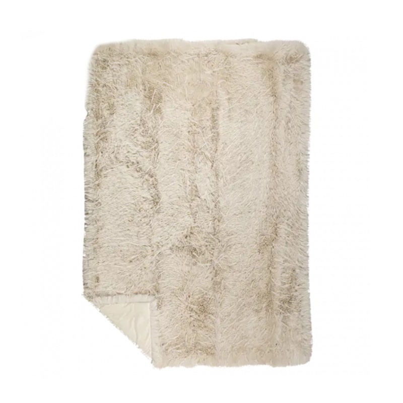 Deka plyšová béžová 130x180cm-0