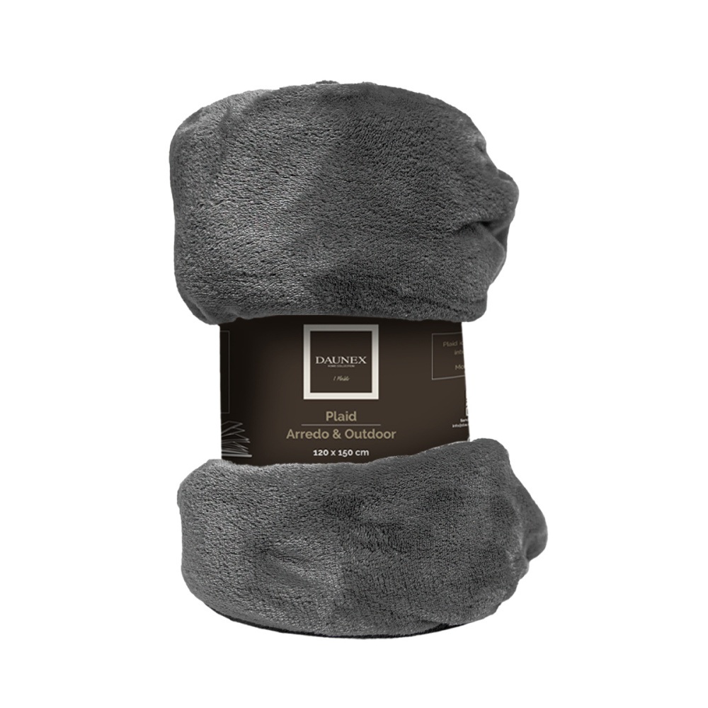 Polštáře a deky - Deka polyesterová antracitová 120x150cm