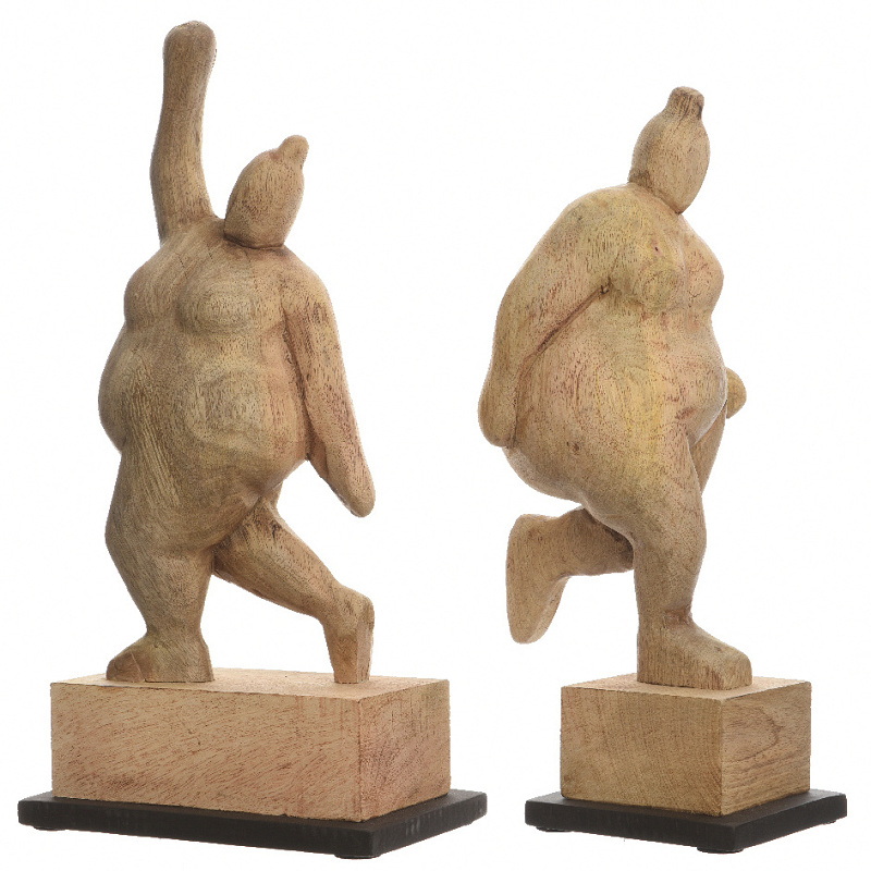 Dekorační figurky postav - Dekorace dřevěné baculky mix 14cm