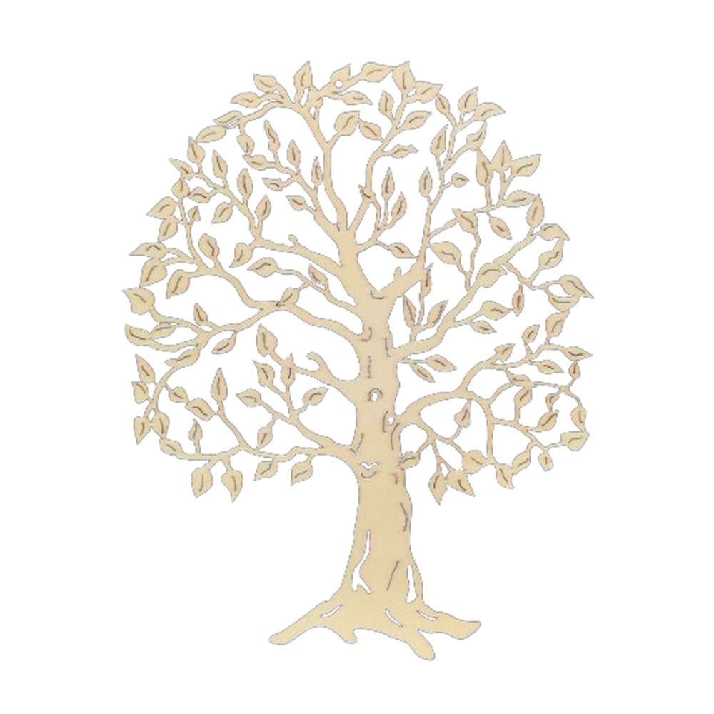 Dřevěné a proutěné dekorace - Dekorace dřevěného stromu 23cm