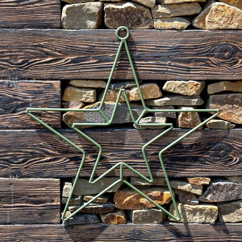 Dekorace hvězda KAGERA závěsná kovová 58cm-0