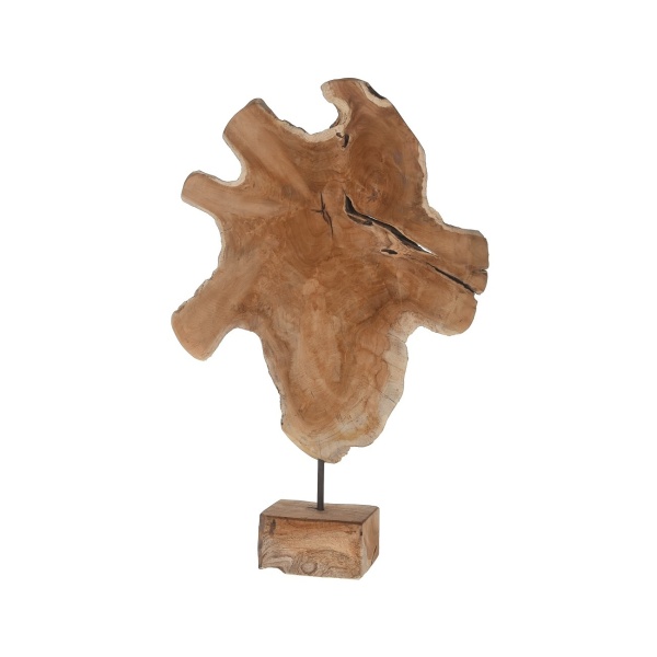 Dřevěné a proutěné dekorace - Dekorace kulatina na podstavci dřevo 59cm