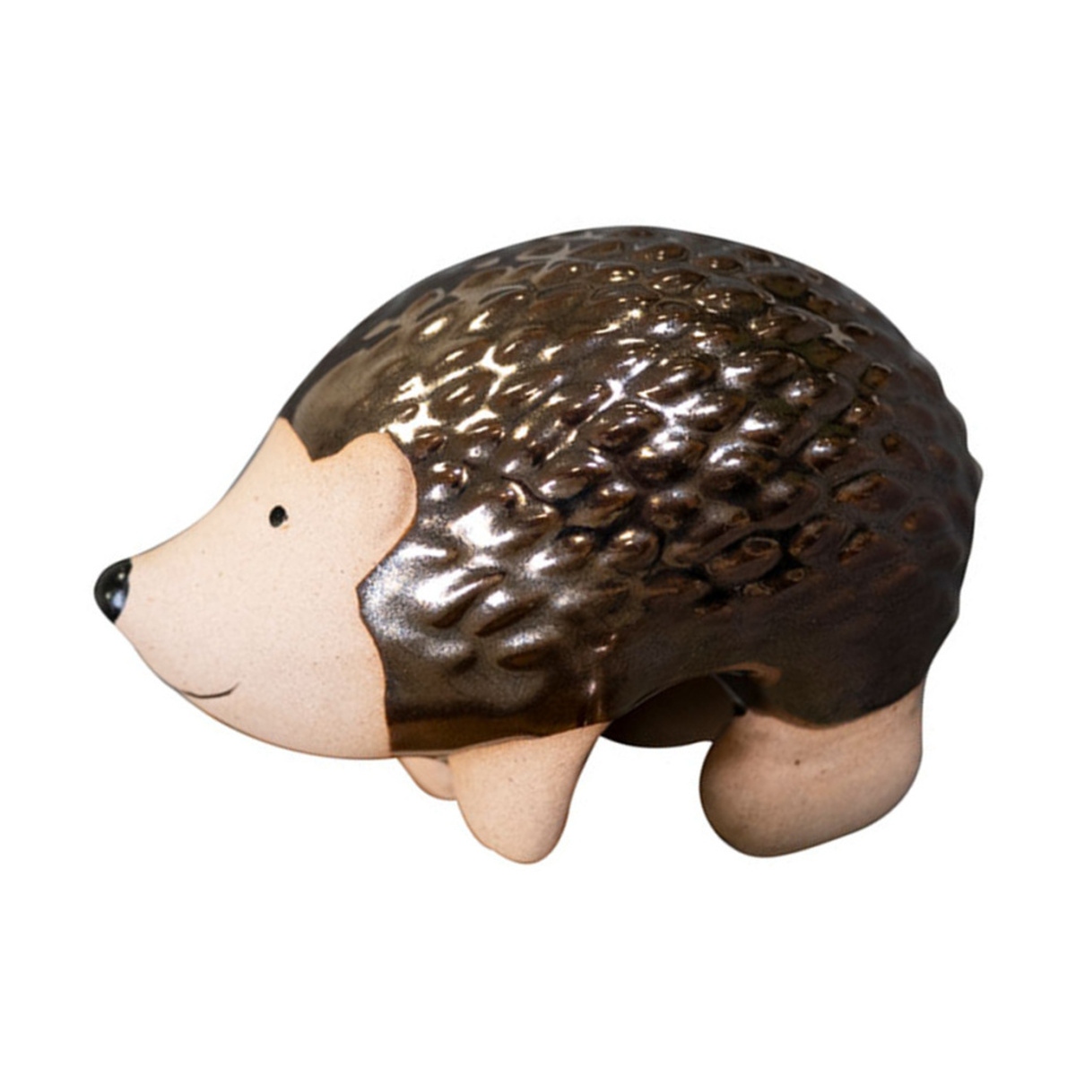 Keramické dekorace - Dekorace na květináč keramický ježek 8cm