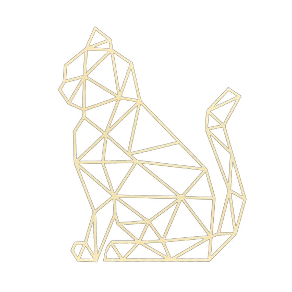 Dřevěné a proutěné dekorace - Dekorace na zeď dřevěná sedící kočka 19cm