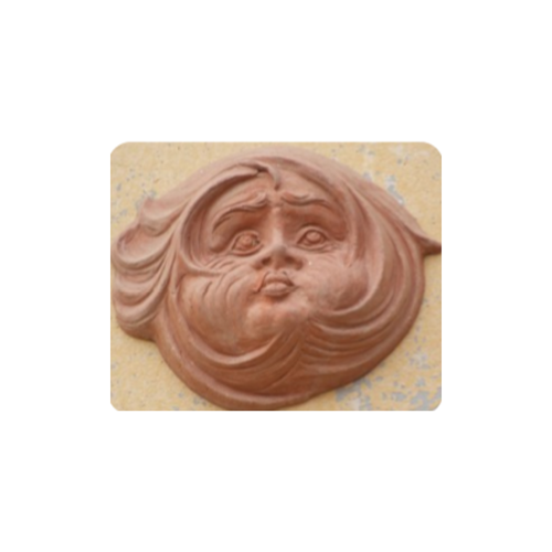 Italská venkovní keramika - Dekorace na zeď vítr Vento keramika 35cm