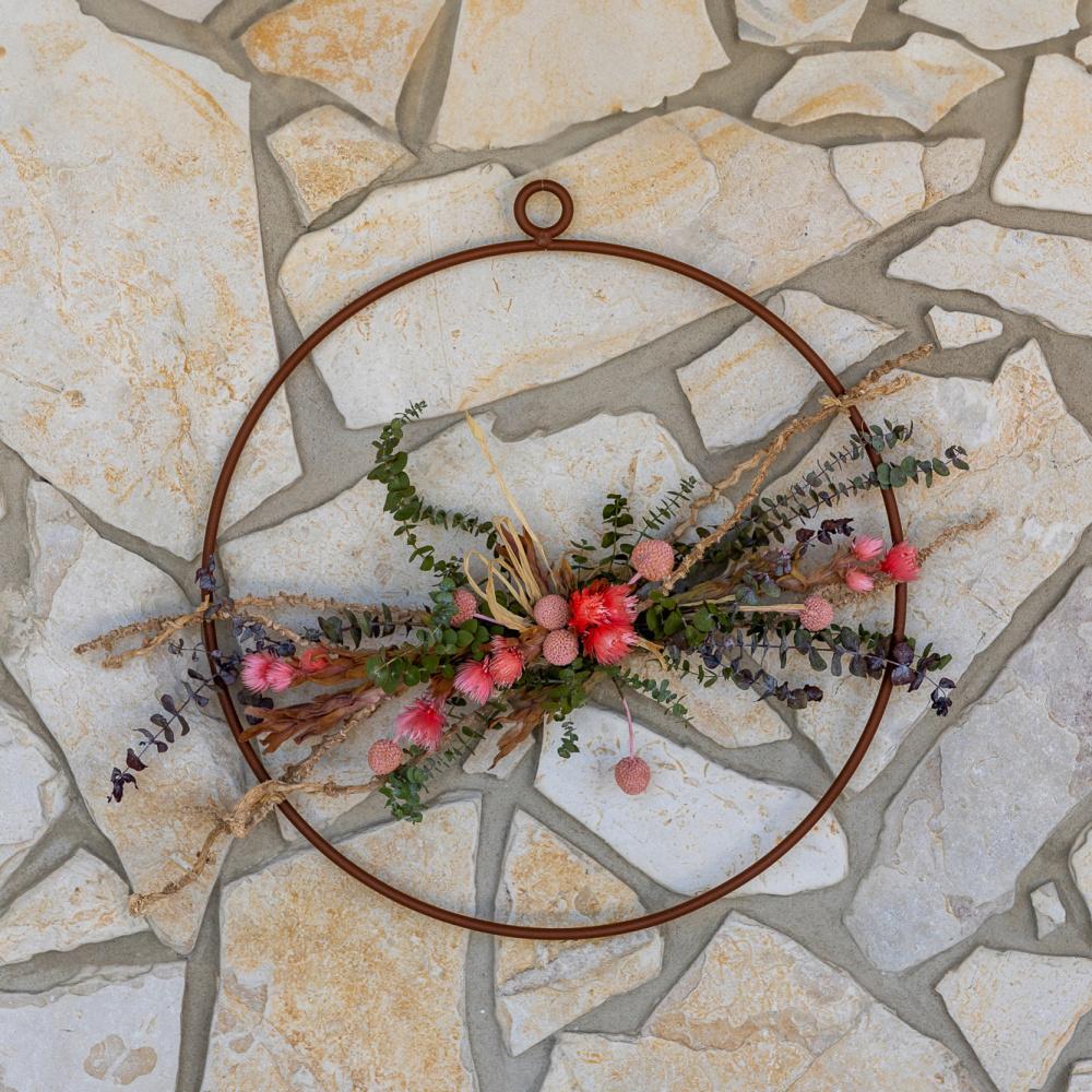 Dekorace závěsný kruh FORTESCUE kovový 30/50/70/90cm-0