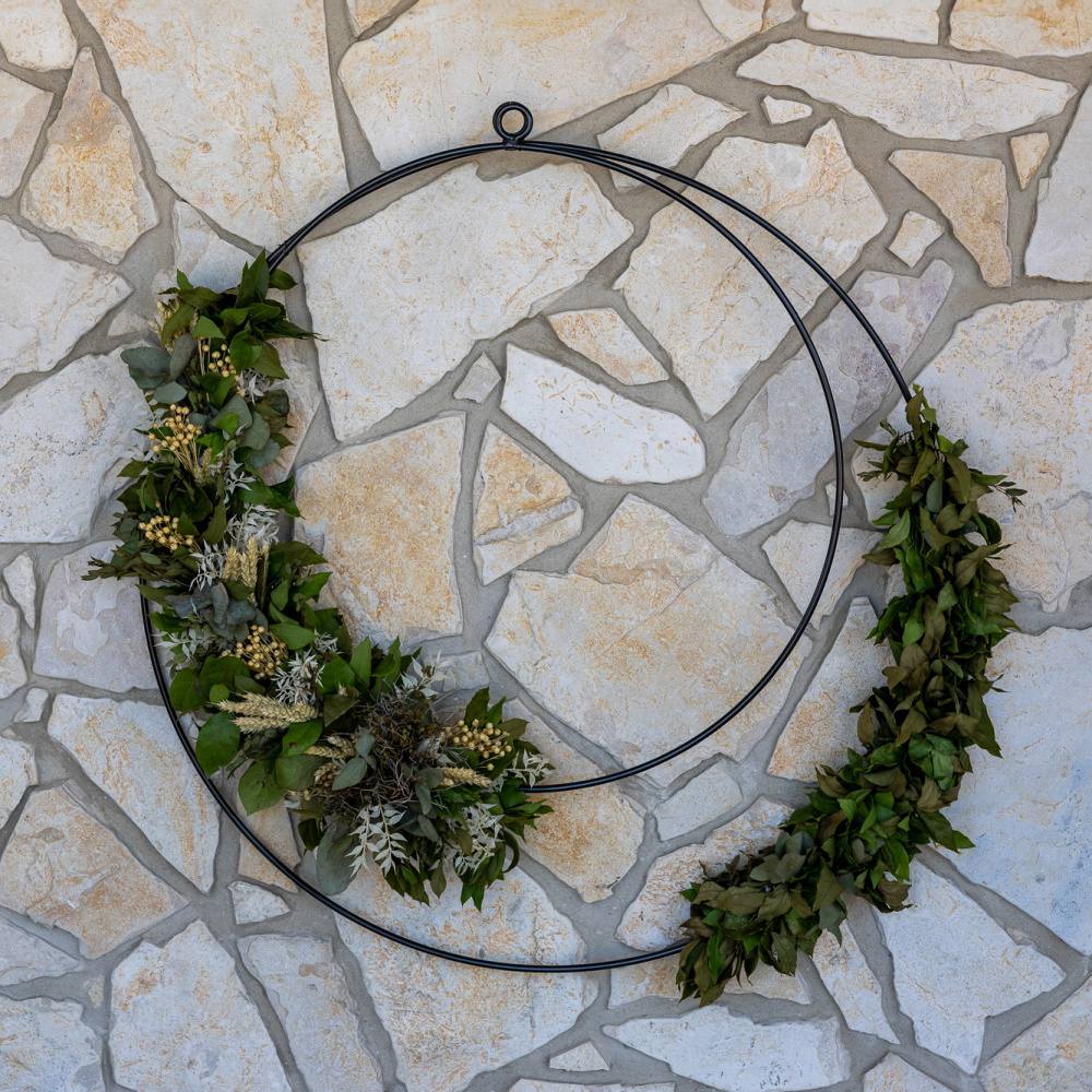 Dekorace závěsný kruh FORTESCUE kovový 30/50/70/90cm-1