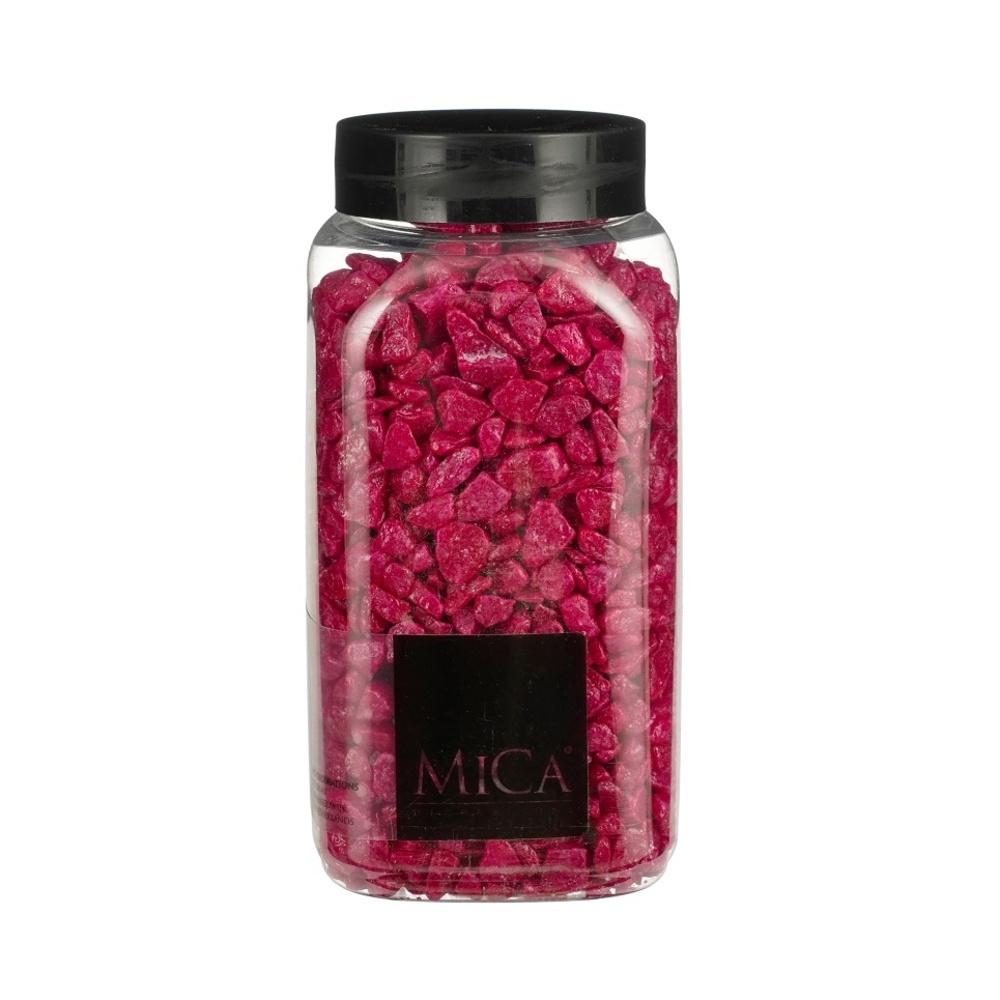 Dekorační kameny a písky - Dekorační drť fuchsiová 650ml