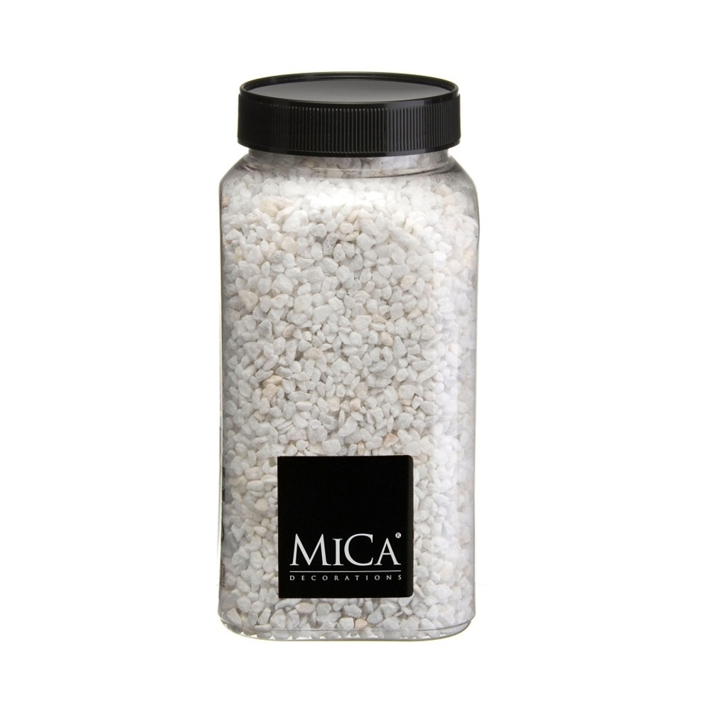 Dekorační kameny a písky - Dekorační granulát bílý 650ml