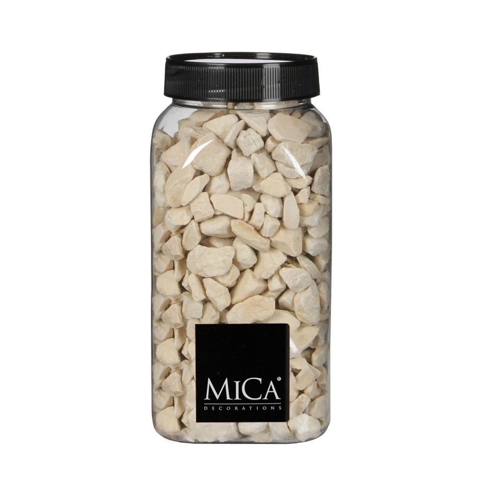 Dekorační kameny a písky - Dekorační kameny krémové 650ml