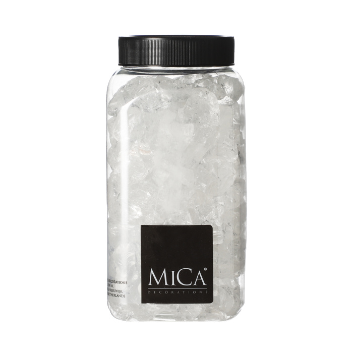 Aranžérské potřeby a materiály - Dekorační kameny skleněné čiré 650ml