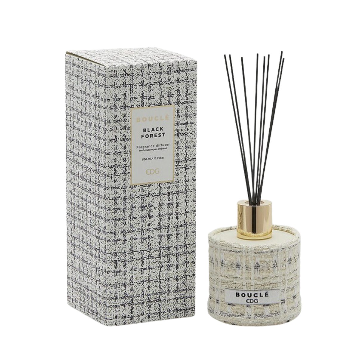 Difuzéry - Difuzér stébla BOUCLÉ Black Forest 500ml