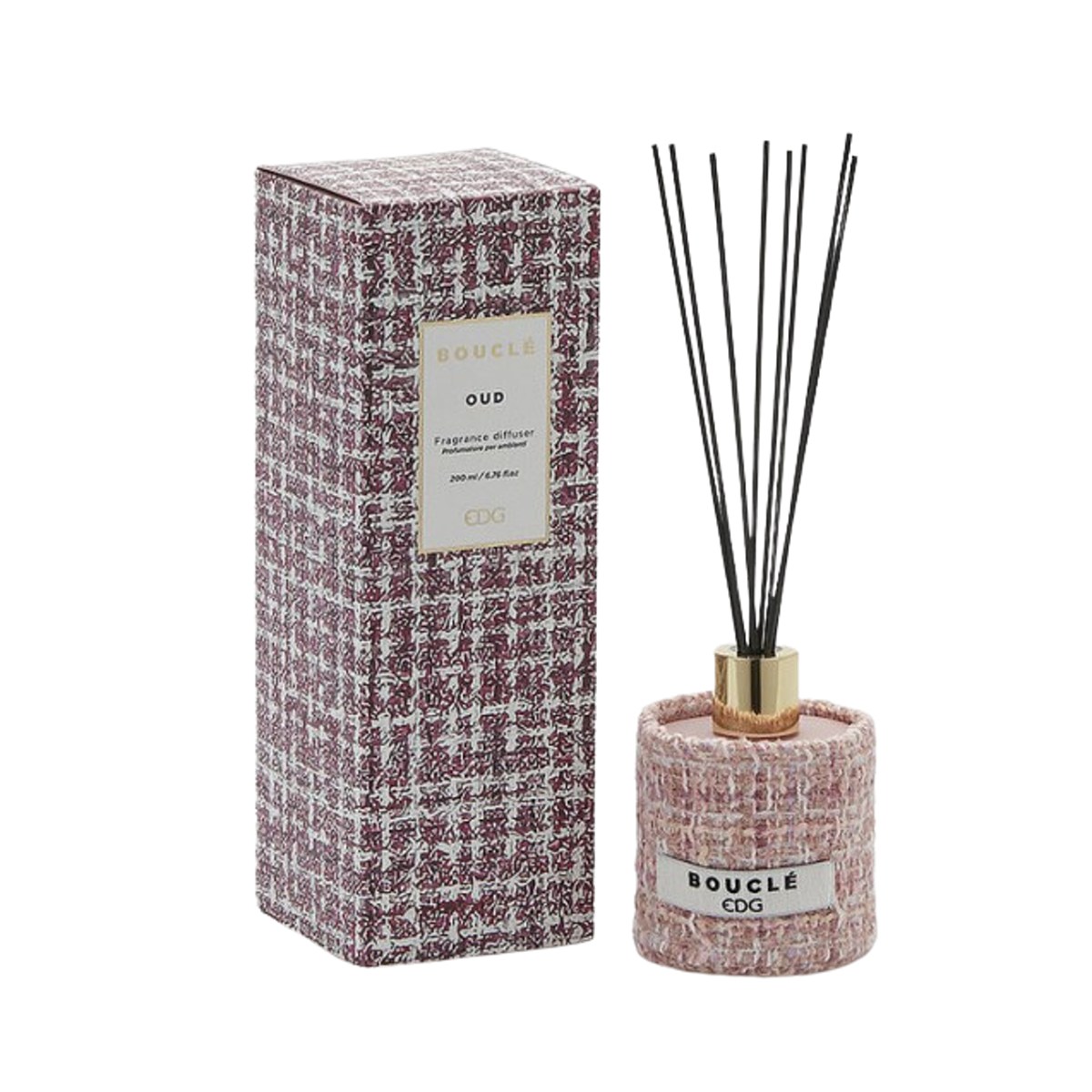 Difuzéry - Difuzér stébla BOUCLÉ Oud 200ml