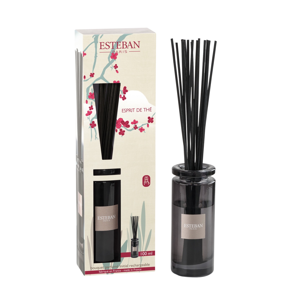 Difuzéry - Difuzér stébla ESTEBAN CLASSIC Esprit de Thé 100ml