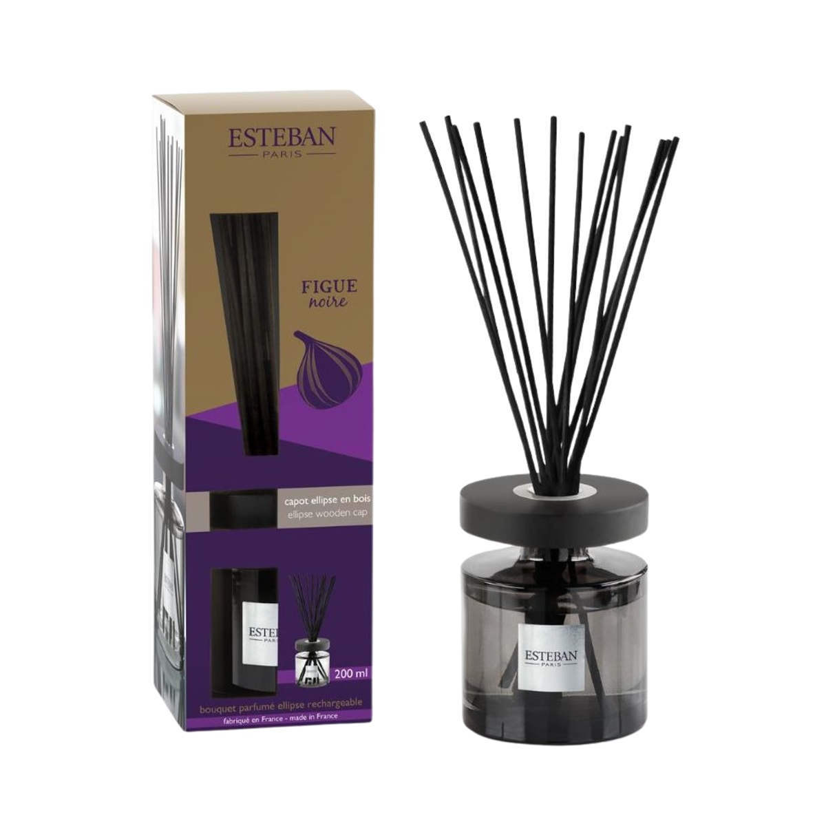 Difuzéry - Difuzér stébla ESTEBAN CLASSIC Figue Noire 200ml