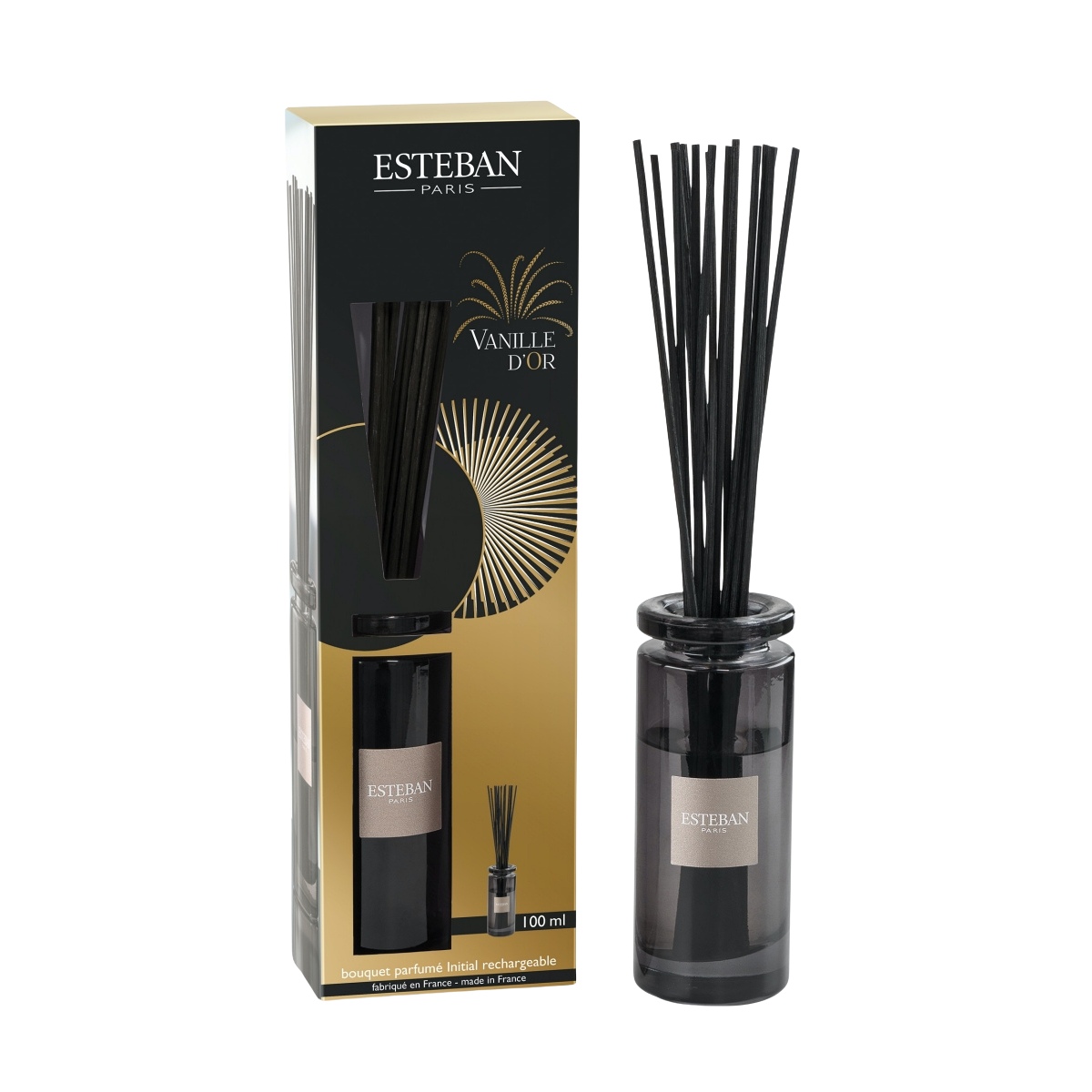 Difuzéry - Difuzér stébla ESTEBAN CLASSIC Vanille dOr 100ml