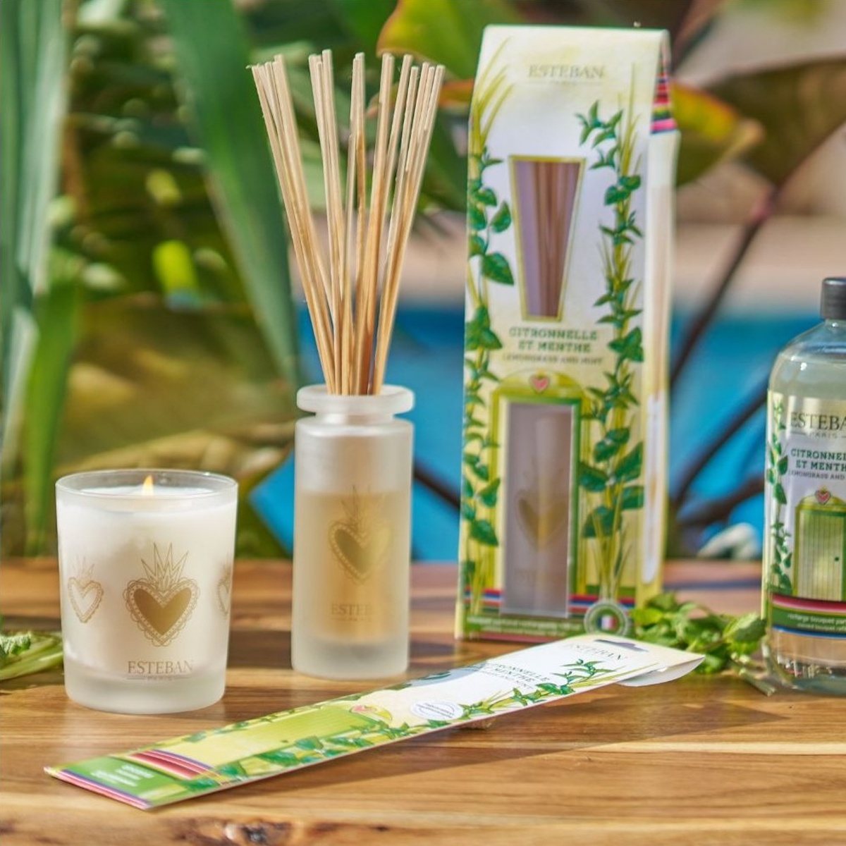 Difuzér stébla ESTEBAN NATURE Lemongrass & Mint 100ml-0