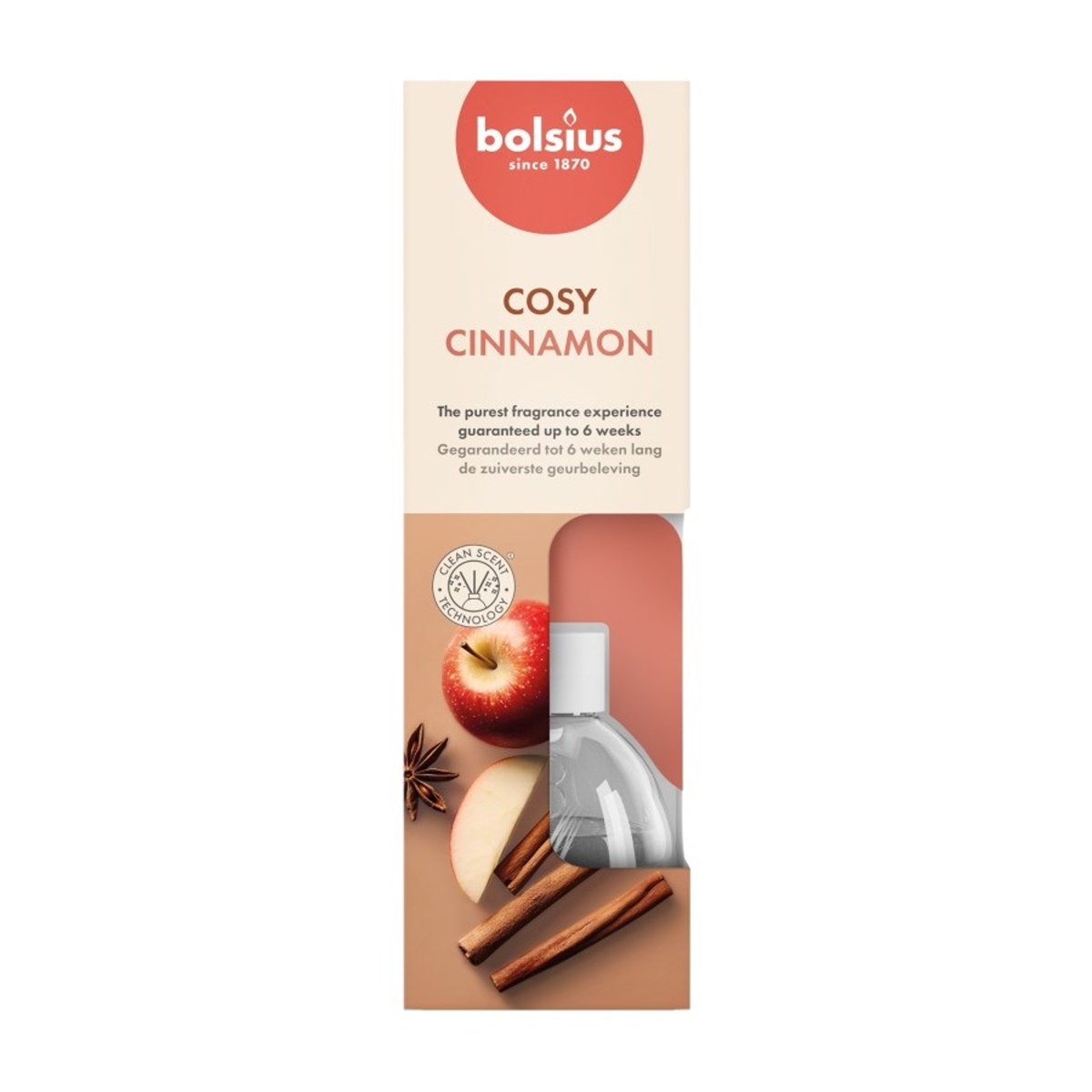 Difuzéry Bolsius - Difuzér stébla TRUE SCENTS BOLSIUS Apple Cinnamon 60ml