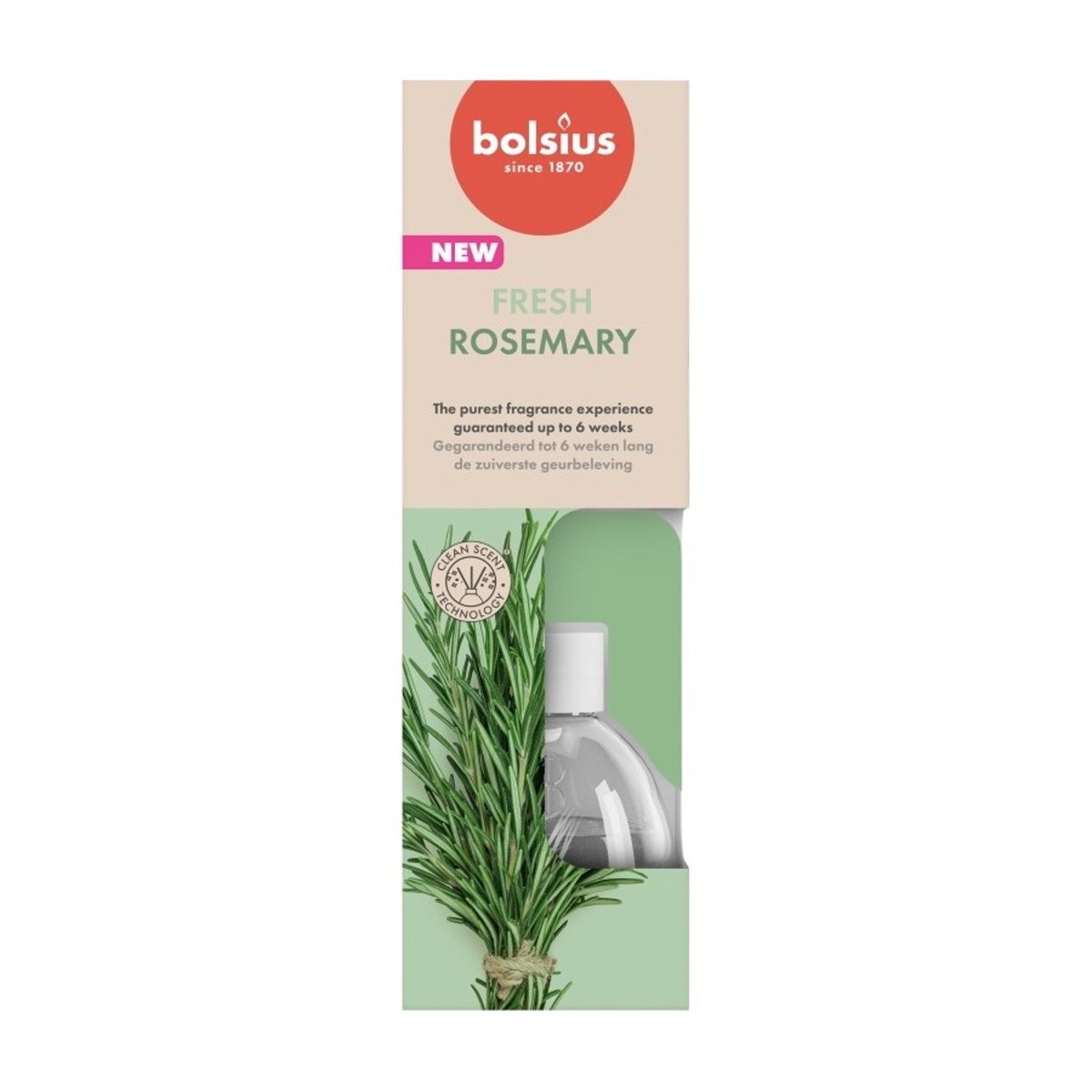 Difuzéry Bolsius - Difuzér stébla TRUE SCENTS BOLSIUS Rosemary 60ml