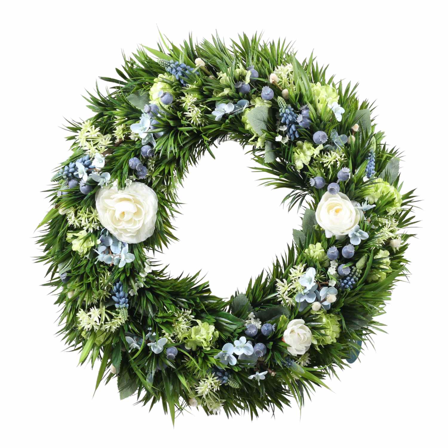 Od našich floristek - Divoká zahrada aranžovaný věnec 40cm